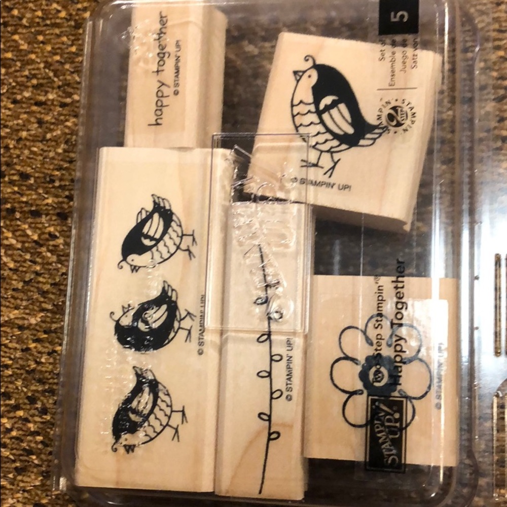 Stampin Up Rubber Stamps Happy Together